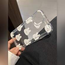 Funda Ultrafina Antigolpes Resistente a las Manchas Funda de Teléfono: Conejo Blanco Transparente Cojín de Aire Antigolpes Funda de Teléfono Compatible con iPhone 16 15 14 13 12 11 XS XR X 7 8 12/13 Plus Pro Max SE, Regalo de Cumpleaños/San Valentín/Novio/Novia Funda de Teléfono Minimalista y Premium - 1 pieza - Ver 2