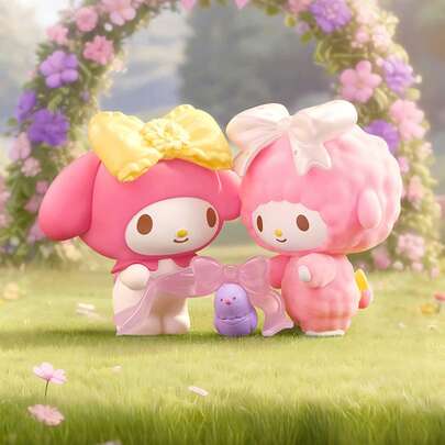  Miniso Sanrio My Melody & Pochacco Bird Adventure Blind Box - Sanrio Themed Kawaii Cute Desktop Decor Collectible