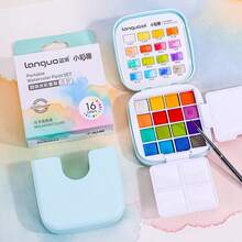 languo 16 Colors Watercolor Paint Set, Includes Metallic, Macaron And Basic Colors - Professional Grade Watercolor Paints, Suitable For Beginners And Professionals. Great For Mixing, Layering And Creative Art Projects, Ideal For Painting And Artistic Creation.