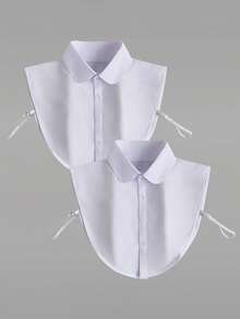 1/2 szt. Modnych akcesoriów damskich, minimalistyczny odpinany kołnierzyk, imitacja kołnierzyka, powrót do szkoły, pojedynczy kołnierzyk - 1 szt - Zobacz 16