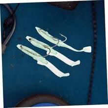 8 Piezas Seuelos de Pesca de Brillantes Kit para Agua y Cebos Artificiales Herramientas de Pesca Reutilizables - Verde claro - Ver 3