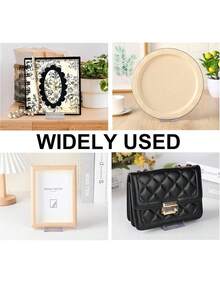 1pc Transparent Acrylic Cosmetic Display Stand, Multi-Functional Wallet Storage Rack, Desk Organizer, Handbag And Phone Holder, Desktop Perfume And Lipstick Display Stand, Store Shelf, Jewelry And Mini Figurine Display Box - Transparent Bracket - View 6