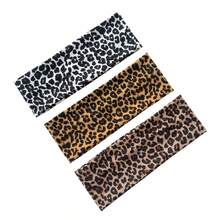 1pc Fashion Leopard Print Fleece Warm Criss-Cross Headband For Women, Retro Leopard Headband With High Elasticity Wide Edge, Stylish Headwrap Hair Accessory For Sports, Yoga, Sweat-Absorbent Breathable Women Hair Bands - Multicolor - View 5