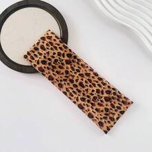 1pc Fashion Leopard Print Fleece Warm Criss-Cross Headband For Women, Retro Leopard Headband With High Elasticity Wide Edge, Stylish Headwrap Hair Accessory For Sports, Yoga, Sweat-Absorbent Breathable Women Hair Bands - Multicolor - View 7