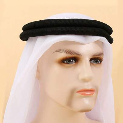 Arabic Traditional Men's Headscarf & Headband Set