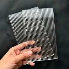 A5/A6/A7 Acrylic Striped Transparent Loose-Leaf Binder - Multicolor - View 8