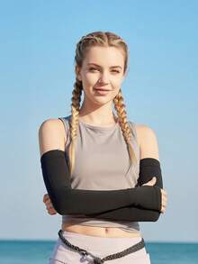 CAMEL CROWN 女士防紫外线臂套，轻便夏季骑行防晒袖套