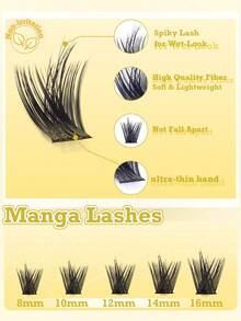 144/192pcs Individual False Eyelashes, Eyelash Tray, Cluster False Eyelashes, DIY Home Eyelash Extensions, Cluster False Eyelashes, Individual False Eyelashes, False Eyelashes, Natural Eyelashes Vs Thick Eyelashes, DIY Cluster Eyelashes, Korean Style Eyelashes, Medusa Eyelashes, Angel Eyelashes - C - 查看 6