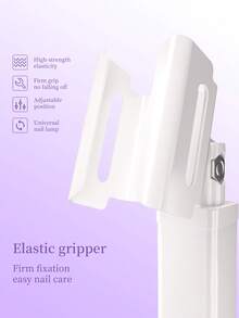 XEIJAYI 1pc Mini Rechargeable UV LED Nail Lamp With Stand, Suitable For Fast Drying Gel Nails, UV LED Gel Nail Polish Dryer, Nail Art Tools, Rechargeable Salon Equipment - White - View 8