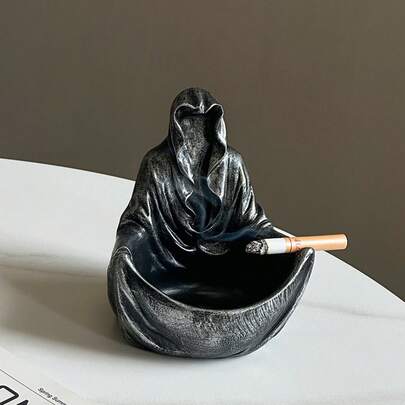 1PC Retro Wizard Ashtray With Ashproof Design, Home Living Room Office Desktop Ornament Resin Dration, Wizard-Themed Ashtray, Ashproof Desktop Dr, Retro Resin Ornament, Living Room Ashtray Dr, Office Desktop Ashtray, Wizard Resin Figurine, Vintage Ashtray Ornament, Desktop Resin Dration, Ashproof Wizard Ashtray |   -Friendly, Light Luxury, Personalized, Fashionable, Fresh, Suitable For Daily Home Use, Work, Parties, Weddings, Car Use, Dinners