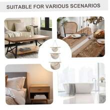 Hanging Baskets for Organizing 3-Tier Decorative Cotton Rope Hanging Baskets Wall-Mounted Woven Storage Organizer Bag for Batoom Kitchen Bedroom - Colores surtidos - Ver 4