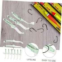 8 Piezas Seuelos de Pesca de Brillantes Kit para Agua y Cebos Artificiales Herramientas de Pesca Reutilizables - Verde claro - Ver 6
