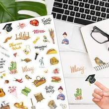 Holiday Seasonal Planning Stickers - Daily Planner Stickers - Various Stickers Suitable For Decoration, Planning, Scrapbooking, Aesthetic Journals, And Junk Journals - Hand-drawn Style - View 6