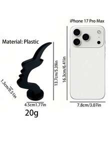 这款造型独特的眼镜框采用弧形塑料材质，兼具艺术美感和收纳功能，可提升您的书桌或床头柜的格调。简约实用的黑色使其成为节日/圣诞节的理想礼物之选。