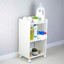 Armário Organizador Multiuso para Lavanderia Branco com Rodízio 40cm - Branco - Visão 5