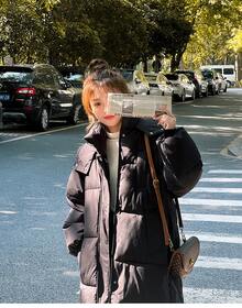 Women Outdoor Winter Coats - Black - View 3