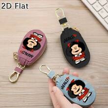 1pc Women'S Change Purse, Mafalda Wallet For Both Genders, Stylish Car Key Holders And Chains For Men And Women, Key Organizers, Key Fobs, Travel Necessities, Sleek Design, Premium Zippers, Car Key Holders. - Multicolor - View 3