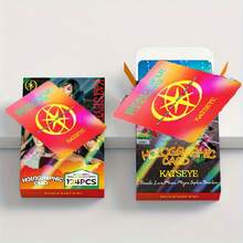 124pcs KAT-SEYE Lomo Cards, Kpop Collectible Cards, 1 Box Of 124pcs LOMO Cards With Stickers, Laser Cards, Photo Cards, Glitter Cards, Suitable For KPOP Fans, Birthday Gift - Multicolor - View 5