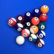 16pcs Professional Competition Grade Billiard Ball Set, 5.72cm/2.25" Standard Balls, Suitable For American 9-Ball And Chinese 8-Ball, Accessories For Bar, Club, Pool Party - Multicolor - View 6