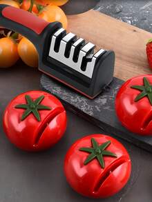 1pc 4-Stage Professional Knife Sharpener, Can Also Sharpen Scissors. Equipped With Tungsten Carbide, Diamond And Ceramic Sharpening Stones, Suitable For Kitchen Knives. Portable Sharpener, Fixed Angle Sharpener, Diamond Sharpening Stone Sharpener, Commercial Sharpener, Household Sharpening Tool, High-Quality Sharpener, Manual Sharpener, Multi-Stage Sharpener. An Ideal Choice For Cooking Enthusiasts And Home Chefs.