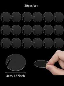 30个亚克力饮料标签，透明空白心形和圆形酒杯标记，可重复使用的DIY香槟杯圆盘，适用于派对、婚礼、新娘送礼会，饮料标签标记，饮品识别标签，香槟圆盘标记 - 彩色 - 查看 12