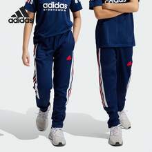 Adidas Young Boy Casual Sports Pants IW0896 - Navy - View 1