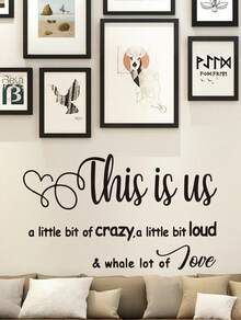 Brodark 《这就是我们》雕刻墙贴，家居装饰墙贴，自粘可移除防水墙贴，家具装饰贴纸