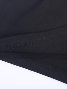 Camiseta Premium Básica 100% Algodão Unissex Anjo Rebeld SALVATOR Estilosa Confortavel Estilo Moda em Liquidaçao Promoção Streetwear - Preto - Visão 5
