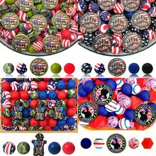 5/25/50pcs Military Soldier Series Silicone Bead Set - Soldier Badge & Design - Suitable For DIY Crafts Like Keychains, Necklaces, Bracelets, Decorative Pens, Jewelry And Pendants - Great For Back To School, Halloween, Christmas, Holidays, Birthday Gifts - Military Fan Soldier Series - View 8