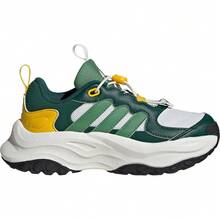 Adidas Shock-Absorbing Rebound Running Thick-Soled Casual Chunky Sneakers IH8683 - Bright White/dark Green - View 3