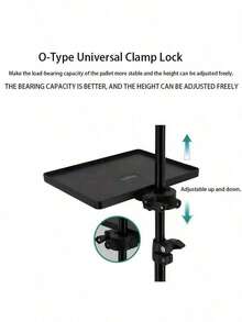 1个ABS材质黑白睫毛托盘支架夹，兼容月光灯和环形灯，翻盖式设计，睫毛嫁接收纳配件。1个睫毛嫁接托盘支架 - 稳固底座，无需电源/电池，兼容月光灯和环形灯，适用于专业化妆、家庭、沙龙和摄影。 - 黑色 - 查看 8