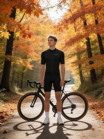 HISERWA (نمط مناسب) قميص دراجة رجالي بأكمام قصيرة ملابس دراجة عالية الجودة فريق محترف دراجة جبلية وطرقية قميص دراجة رجالي