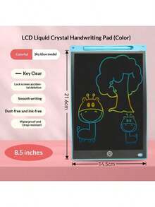 Tableta de escritura LCD de 8.5/10/12 pulgadas, pizarra de dibujo reutilizable adecuada para el hogar, la escuela y la oficina, bloc de notas para escritura y bocetos borrables, herramienta educativa para escritura y dibujo creativos, regalo del Día de San Valentín (adecuado para adultos y estudiantes), regalo de vuelta a clases - Multicolor - Ver 13