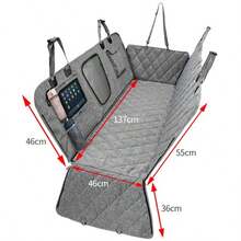 Waterproof Car Seat Cushion For Pets, 4-In-1 Detachable Zipper Dog Mat - Grey - View 6
