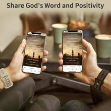Bible Verse Band Compatible With Apple Watch Bands 40mm 38mm 41mm 42mm 44mm 45mm 46mm 49mm,Silicone Jesus Psalm Christian God Scripture Faith Over Fear Watch Strap For Series 10_9_8_7_6_5_4_3_SE_Ultra - ColorA - View 7