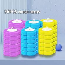 3pcs/Set Disposable Toilet Brush Heads, Yellow Lemon, Blue Ocean, Purple Lavender Scented - Disposable Toilet Brush Heads In 3 Colors (yellow, Blue, Purple) - View 8