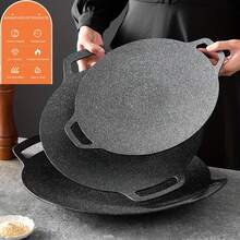 1piezas Sartén Grande Circular de Hierro Fundido para Barbacoa Exterior, Superficie Antiadherente, se Utiliza en Hornillas de Inducción y Otros Tipos, se Caracteriza por su Fácil Limpieza y Robustez, Incluye un Mango Diseñado para Colgar y Optimizar el Espacio, es Ligera y Transmite el Calor con Rapidez, la Compañera Ideal para tus Salidas de Camping o Parrilladas, un Utensilio de Cocina Portátil y Multifuncional que Promueve Comer Saludablemente, Ya Sea en Interiores o en un Picnic. - 30 cm - Ver 14