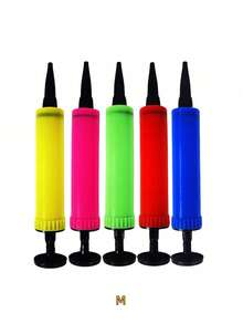 1/2/3pcs Balloon Pump Handheld Set, Balloon Pump - Dual-Action Manual Double-Stroke - For Parties, Weddings, Birthday Parties, Special Events, Wedding Supplies/Balloon Convenient Effort-Saving Inflation Tool/Inflation Bucket/Inflator/Hand-Push Inflator, Suitable For Christmas, Halloween, New Year And Holiday Essentials - Multicolor - View 11