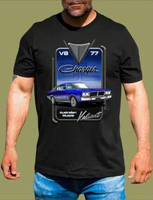 MUSCLE CAR VALIANT CHARGER T-SHIRT - màu đen - Xem 1
