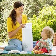 Munchkin Toss Portable Disposable Diaper Pail, Holds Up To 90 Newborn Diapers, 3 Pack, White - ColorC - 查看 5