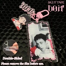 /Kpop/STAY/Skz 钥匙扣，DOIT 钥匙扣，粉色门形钥匙扣，双面亚克力钥匙扣，包包挂饰，水瓶挂饰，派对小礼物，圣诞礼物，生日礼物 - 彩色 - 查看 16