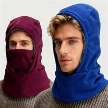 2026新款男女通用秋冬户外保暖帽/鸭舌帽/连帽衫，双层帽身设计，拉法帽，适合骑行/滑雪/钓鱼，可组合使用，柔软舒适，男女皆宜，户外休闲帽。 - 彩色 - 查看 6