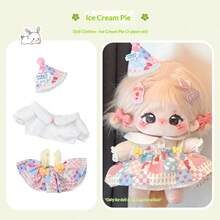 20 cm Vêtements de poupée Robe de poupée aléatoire Changement de robe de poupée Vêtements en peluche Accessoires de poupée vivante (Vêtements seulement, pas de poupée, accessoires de couleur aléatoire) - Multicolore - Voir 7