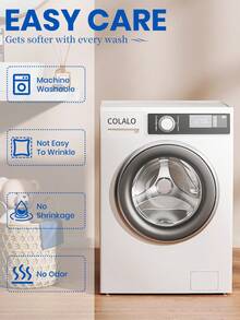 2/3件套花卉图案被套组，柔软舒适，优雅花卉设计，适合家居、宿舍、现代生活，四季皆宜，儿童、学生、成人适用，尺寸可选：单人床、双人床、大号双人床、特大号双人床，适合秋季装饰和房间装饰。 - 彩色 - 查看 6