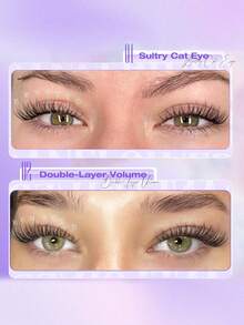 144pcs Eyelash Set, C-Curl Volumizing, Ample Quantity, Best Quality, Lowest Price, New DIY Eyelashes, Fluffy & Soft, 3D Mink Hair False Eyelashes, False Eyelashes, Makeup, Eyelash Extension, Short Eyelashes, DIY Eyelashes, Light Color Eyelashes, DIY Eyelash Extension At Home - 彩色 - 查看 4