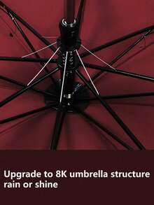 8K Golf Umbrella, Super Large Sun & Rain Umbrella, Automatic Double-Folding Umbrella, Unisex Sun Umbrella, One-Button Open/Close, EVA Soft Handle - Multicolor - View 7
