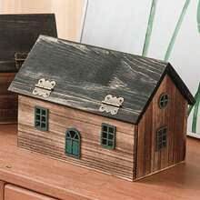 Porta pañuelos pequeño hecho a mano, caja de pañuelos creativa de escritorio para el hogar, cocina, sala de estar, hotel, decoración de habitación de invitados - Verde militar - Ver 4