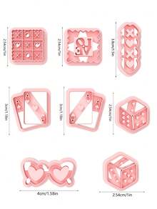 Molde cortador de arcilla para el Día de San Valentín, moldes cortadores de arcilla polimérica en forma de corazón para pendientes de cerámica suave DIY, herramientas de arcilla polimérica, regalo del Día de San Valentín - Cortador de arcilla del día de San Valentín - Ver 5