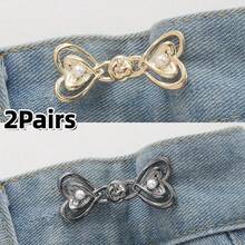 2/6件装女士裤腰束带 - 牛仔腰部束带夹和别针，收腰，可调节腰夹 - 彩色 - 查看 15