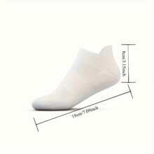 5 Pairs Of Soft And Comfortable Socks With Black Body Embellished With Heart-Shaped Patterns, Hand And Machine Washable, Perfect For All Day Wear On Home Slippers, Canvas Shoes, And Sneakers - 黑色 - 查看 3